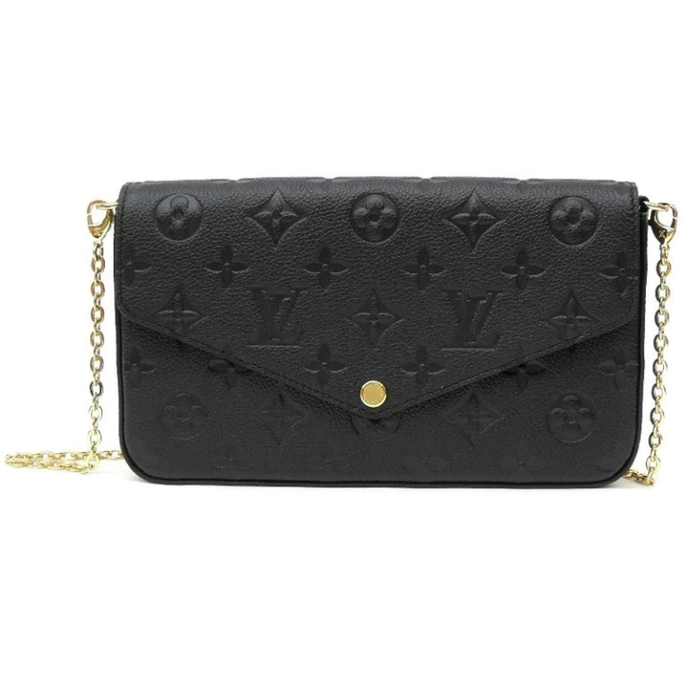 Louis Vuitton Pochette Felicie Shoulder Bag Monogram Empreinte Noir Black